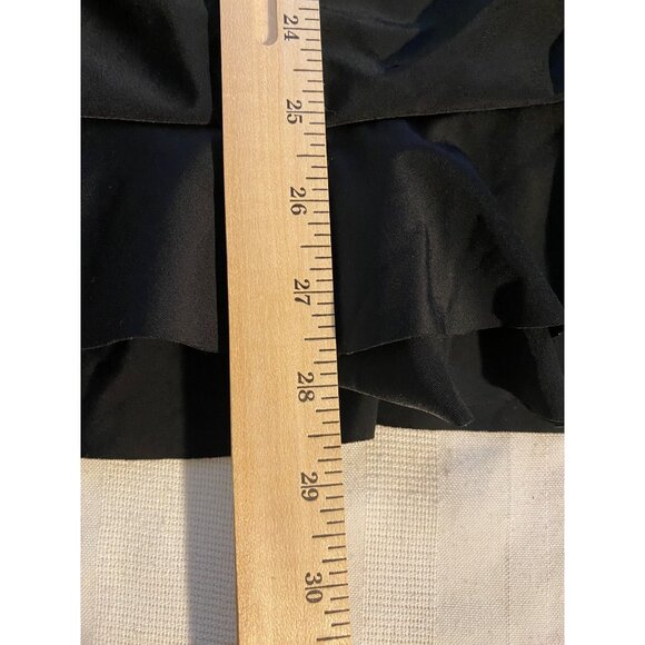 VM Women's 16W Black Halter Swim Dress Ruffle Hem Detail Beach Vacation Summer - Picture 7 of 15